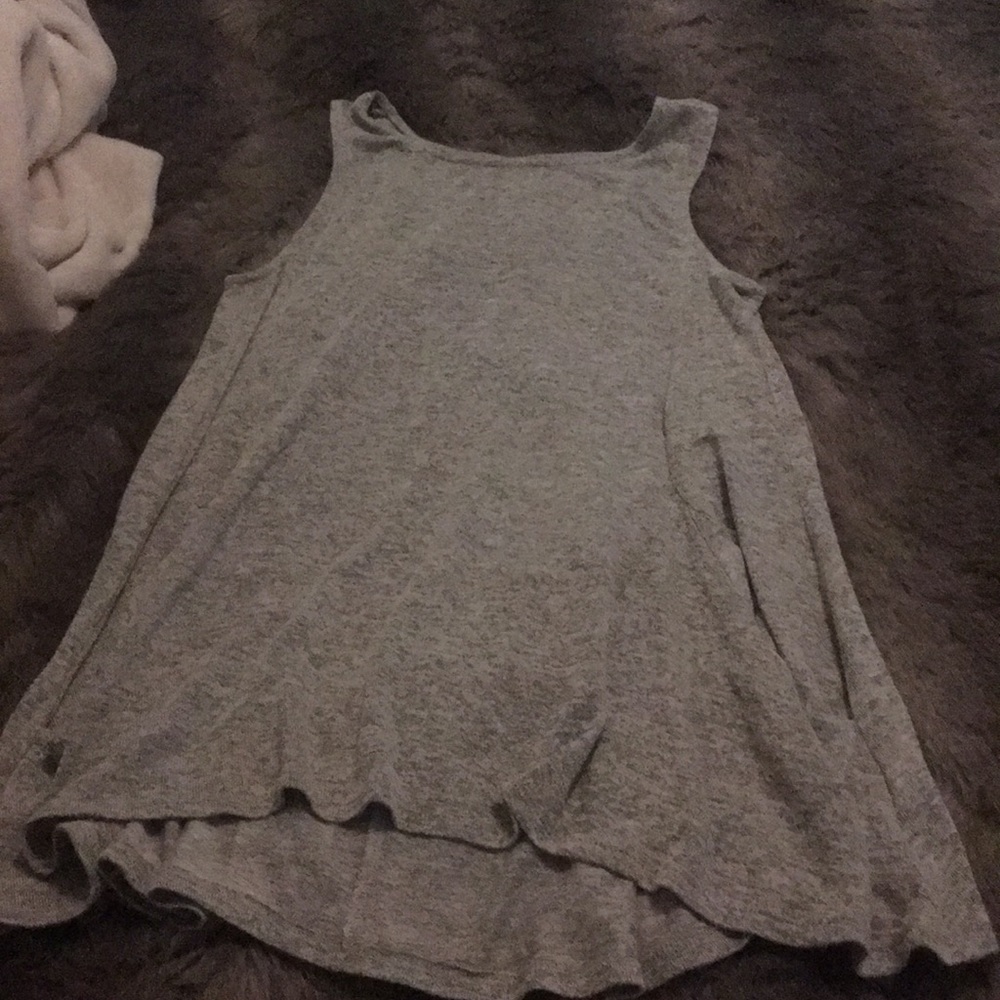 Green flowy tank top